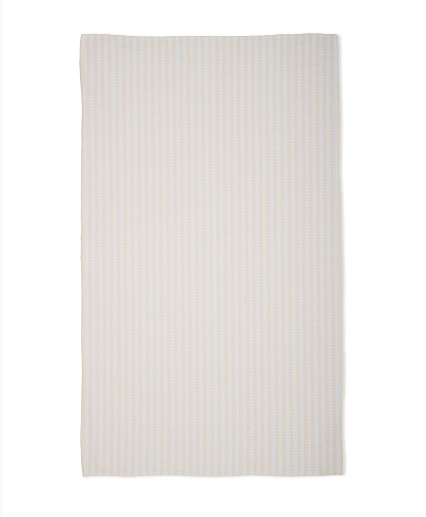 Geometry Tea Towel - summer stripe cream