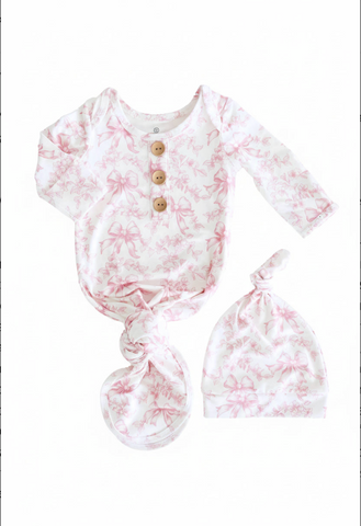 Caden Lane Knotted Gown & Hat - Fancy Frills