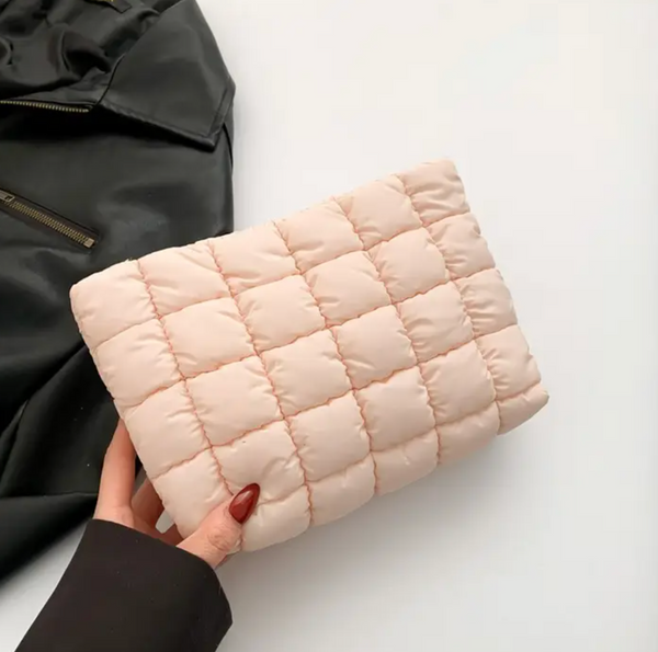 Quilted Puffy Cosmetic Bag