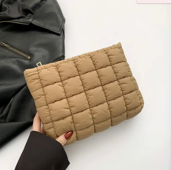 Quilted Puffy Cosmetic Bag