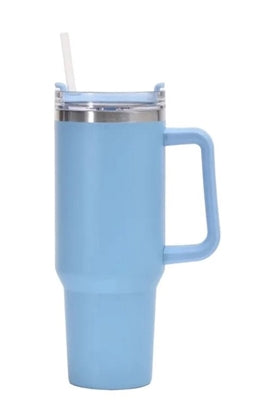 40 oz Handled Tumbler - Sky Blue