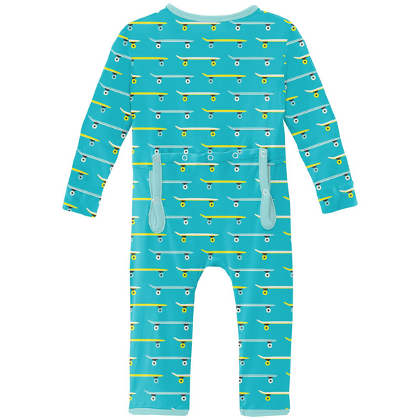 Print Coverall w/ 2 Way Zip - Confetti Skateboard