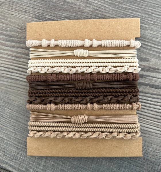 Boho Bracelet Ponytail Set