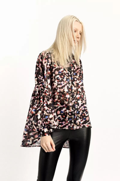 Flared Print Shirt