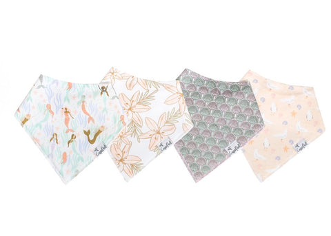 Copper Pearl Bandana Bib Set - Coral