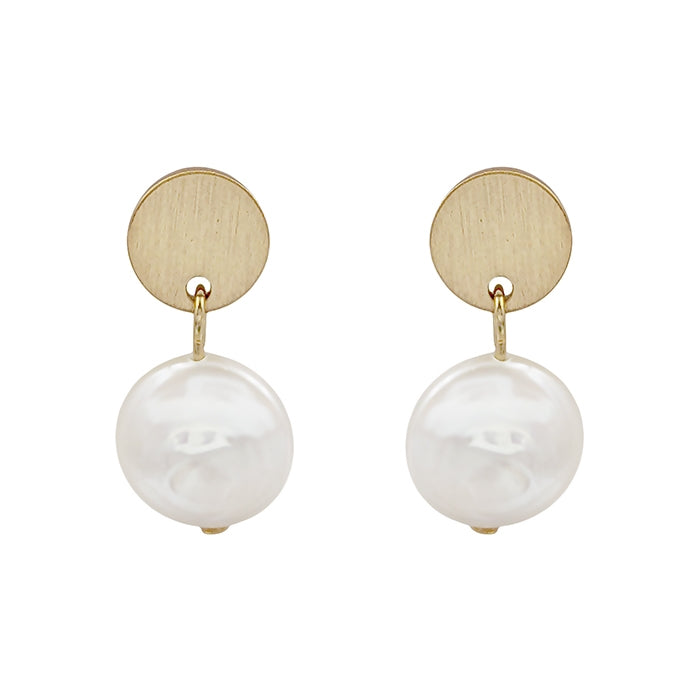 Pearl Coin Earring