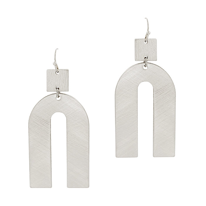 Favorite U Earrings - Silver