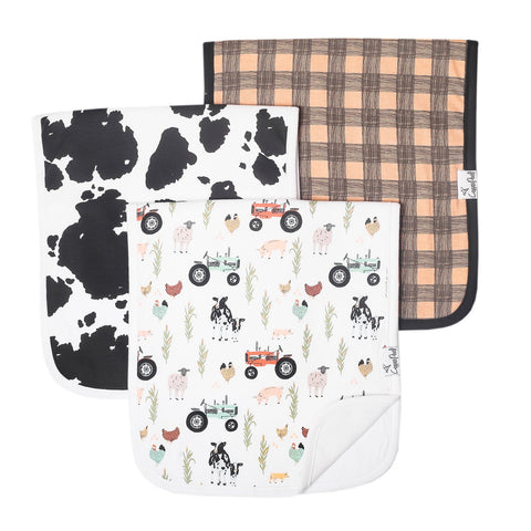 Copper Pearl Burp Cloth Set, Jo