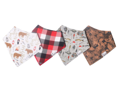 Copper Pearl Bandana Bib Set, Lumberjack - P