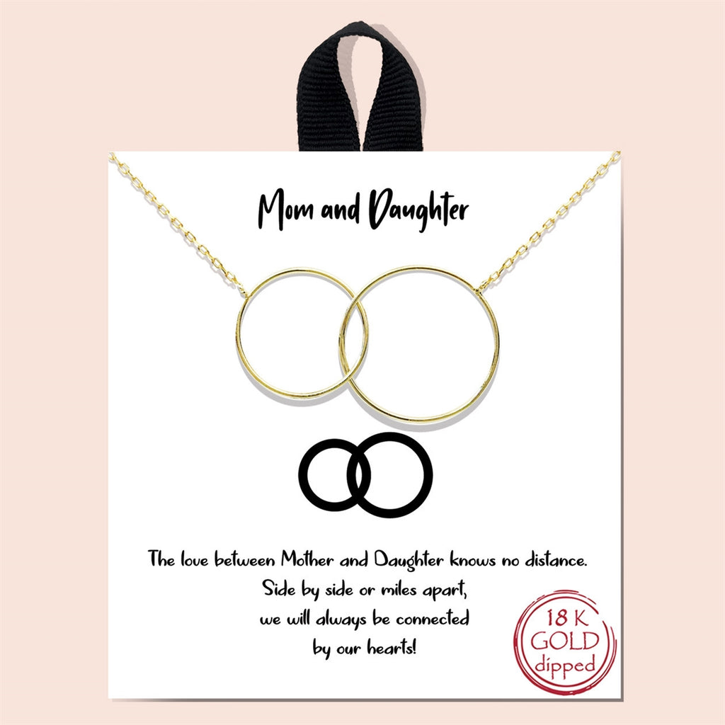 mother daughter gold necklace