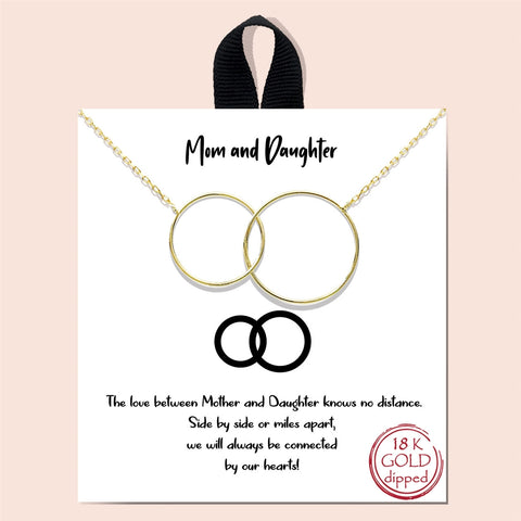 mother daughter gold necklace