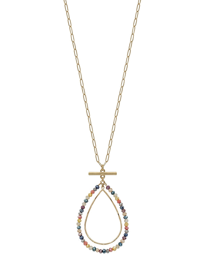 Crystal Teardrop Necklace
