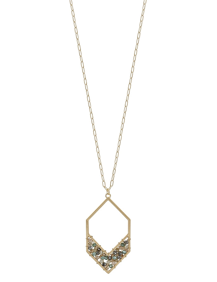 Crystal Hexagon Necklace