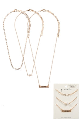 Layered Mama Necklace Set