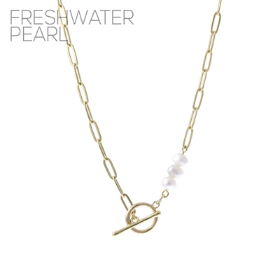 Freshwater Pearl Toggle Necklace