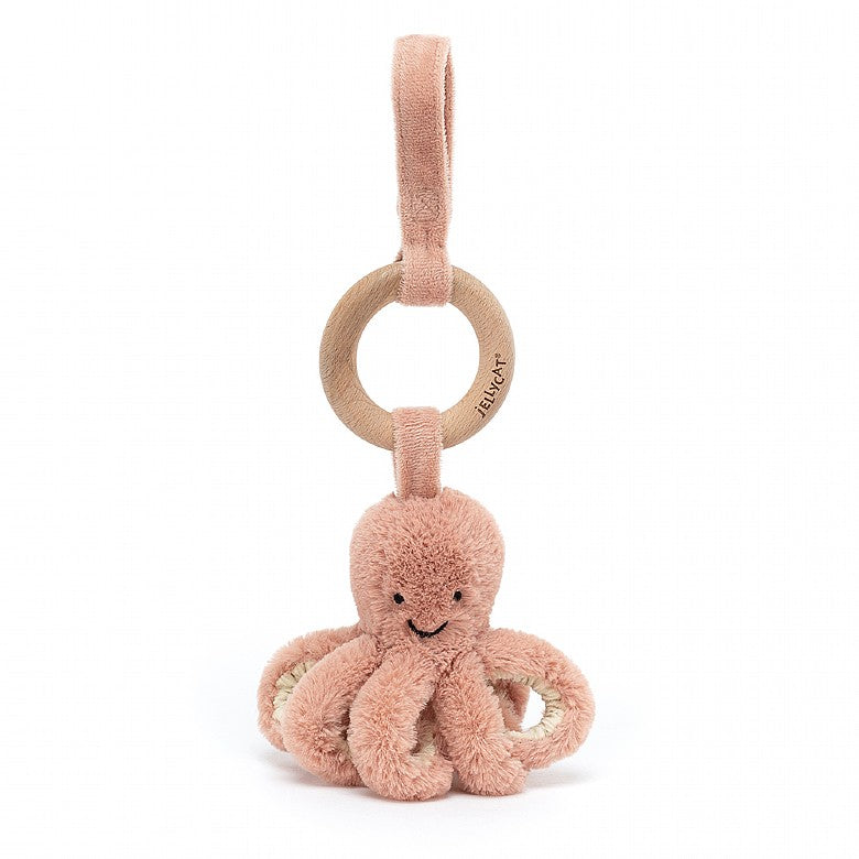 Odell Octopus Wooden Ring Toy