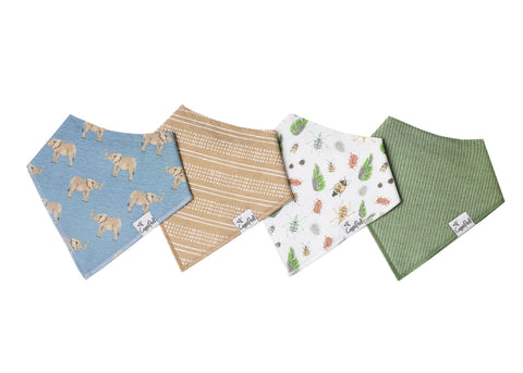 Bandana Bib Set, Peanut