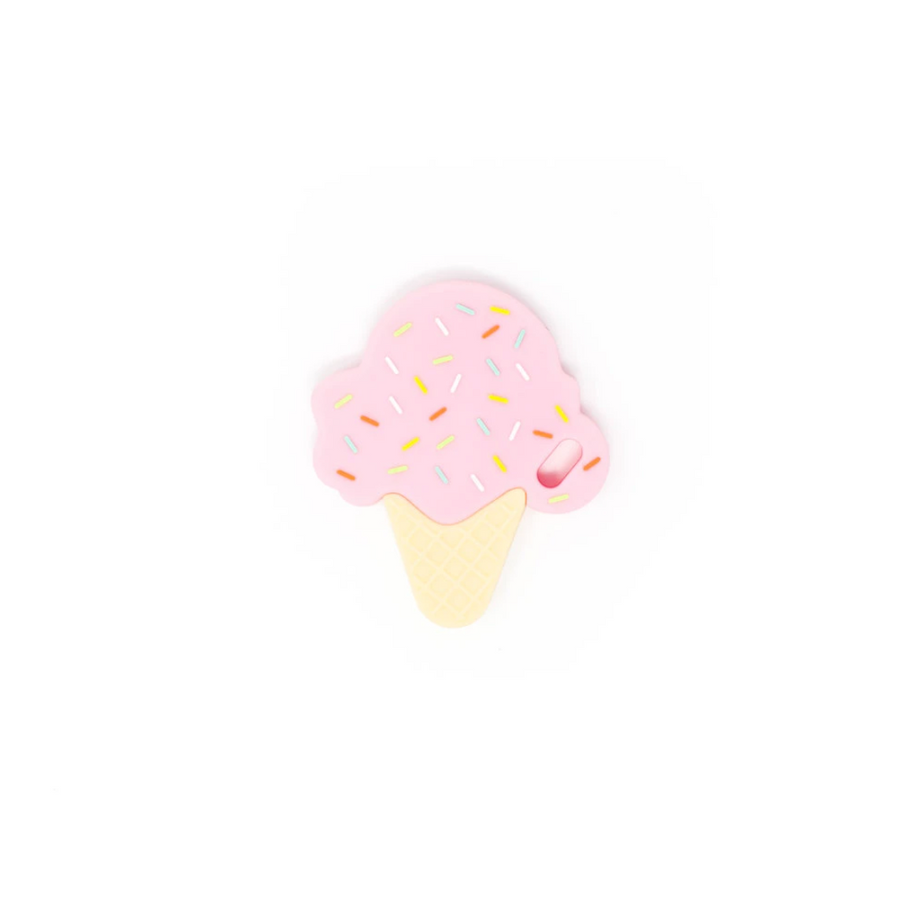 Ice Cream Silicone Teether - Strawberry
