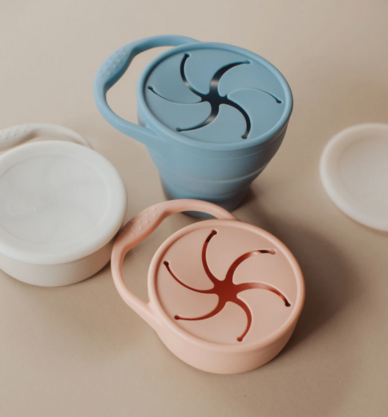 Silicone Collapsible Snack Cup - Taupe