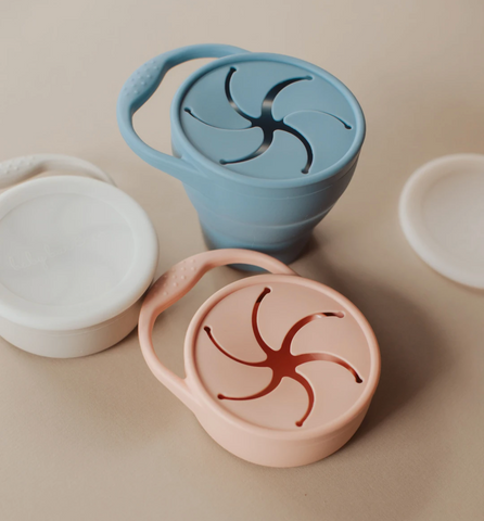 Silicone Collapsible Snack Cup - Taupe