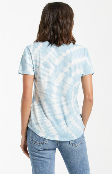 The Lipa Spiral Tie Dye Vneck Tee