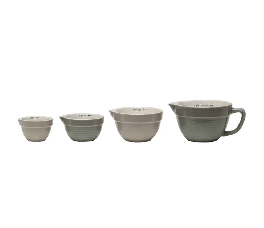 Grey Batterbowl Shaped Measuring Cups