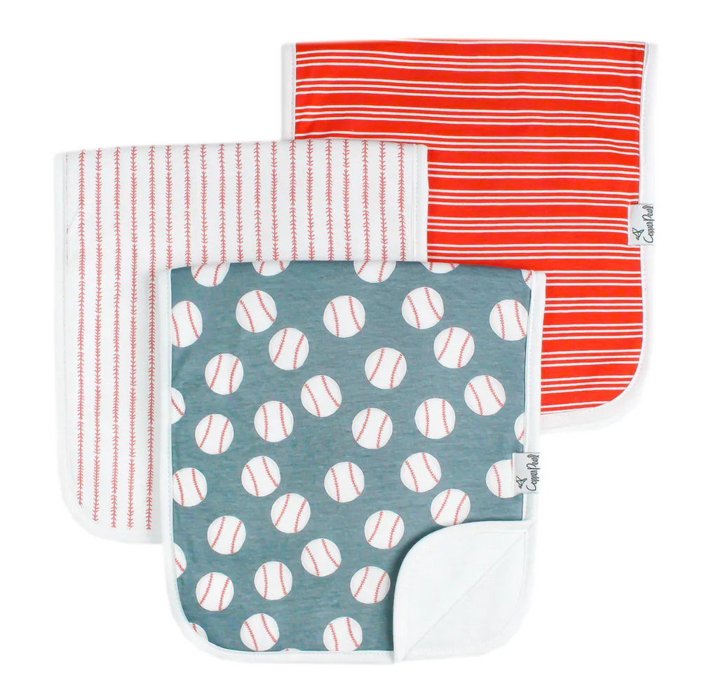 Copper Pearl Burp Cloth Set - Slugger