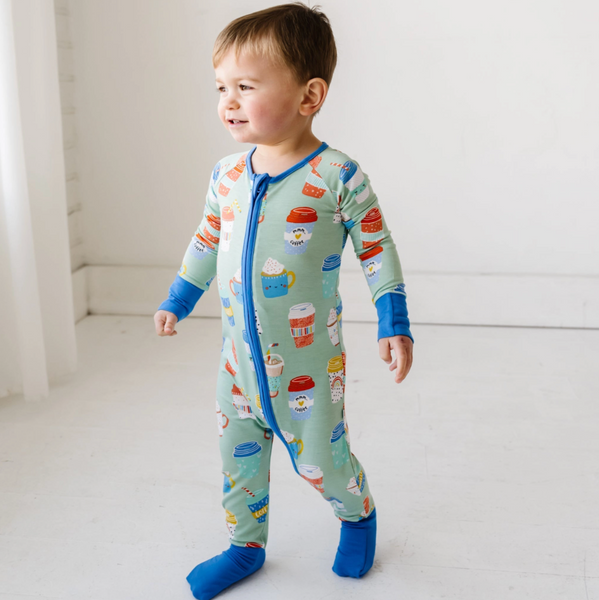 Little Sleepies Aqua I Love You a Latte