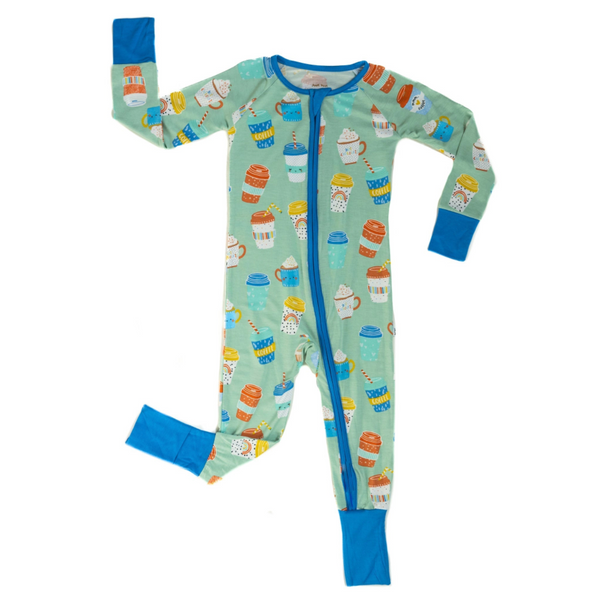 Little Sleepies Aqua I Love You a Latte