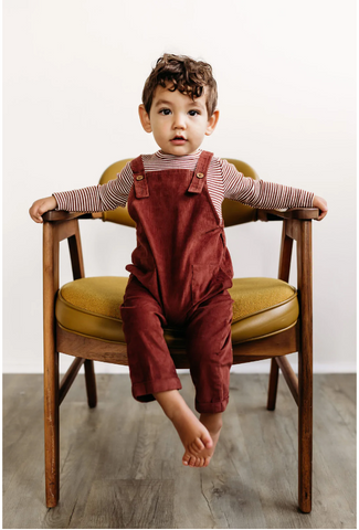 Corduroy Overall - Rust