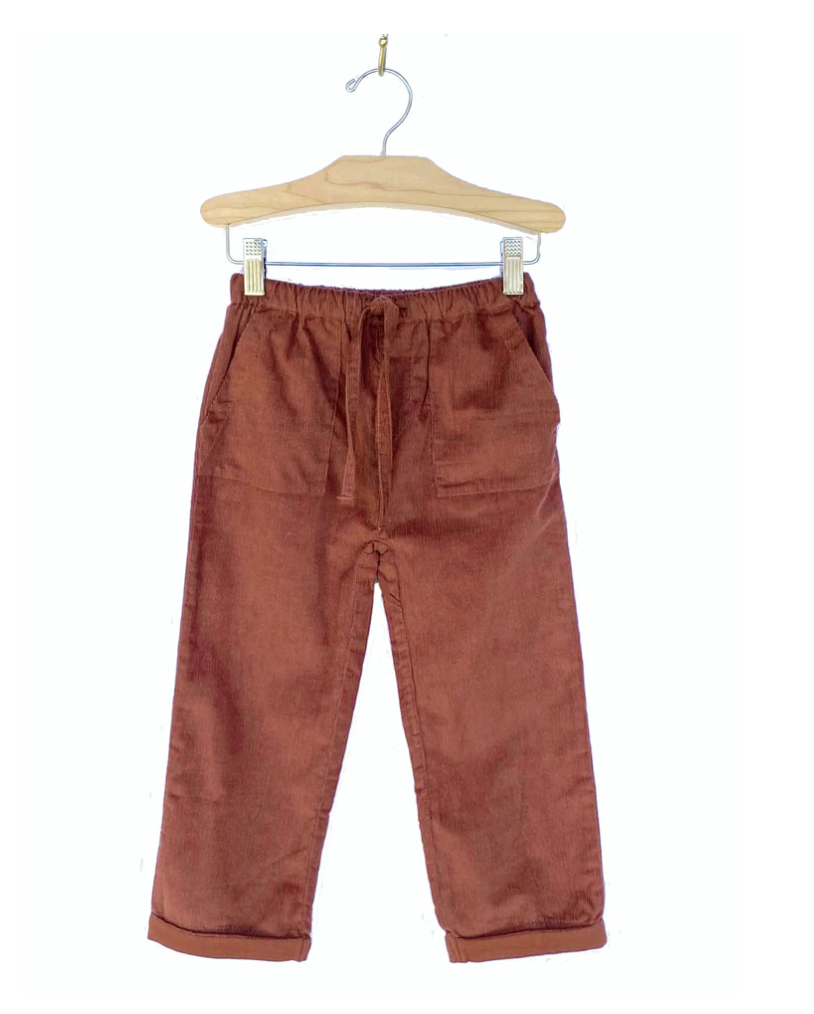 Fine Wale Corduroy Pant - Rust