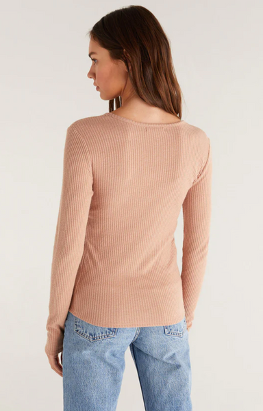 Damali Shirred Rib Top