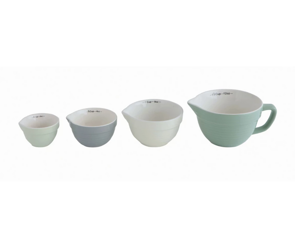 Blue Batterbowl Shaped Measuring Cups