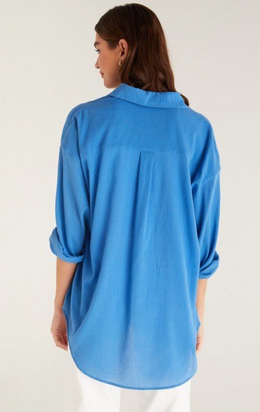 Lalo Button Up - Federal Blue