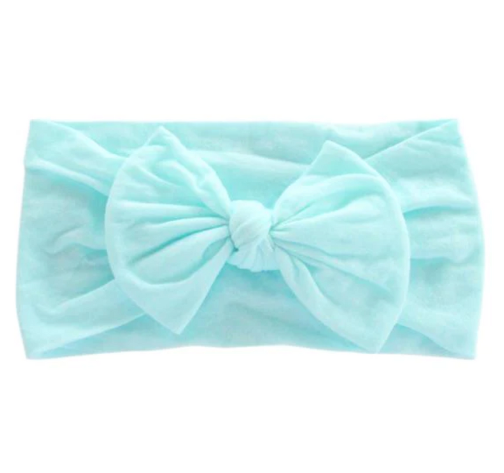 Aqua Nylon Headwrap