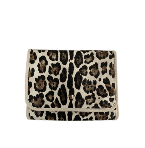 PurseN Getaway Toiletry Case - Cream Leopard