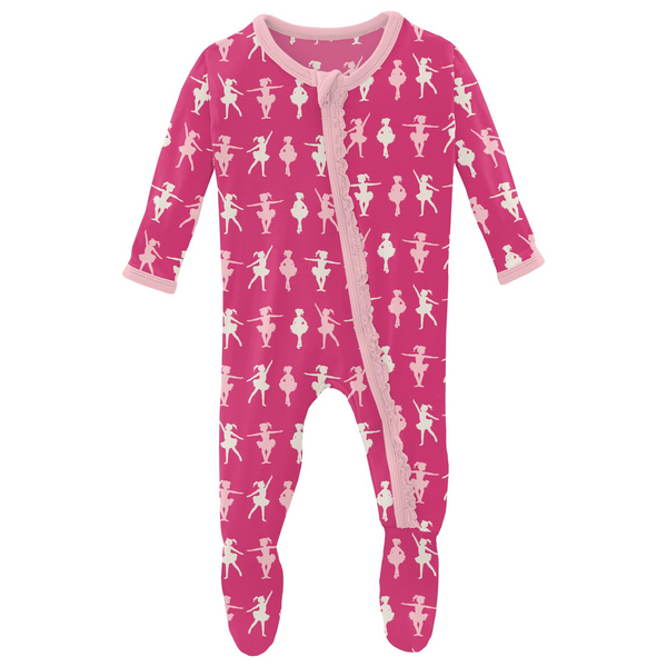 Zip Muffin Ruffle Footie - Calypso Ballerina