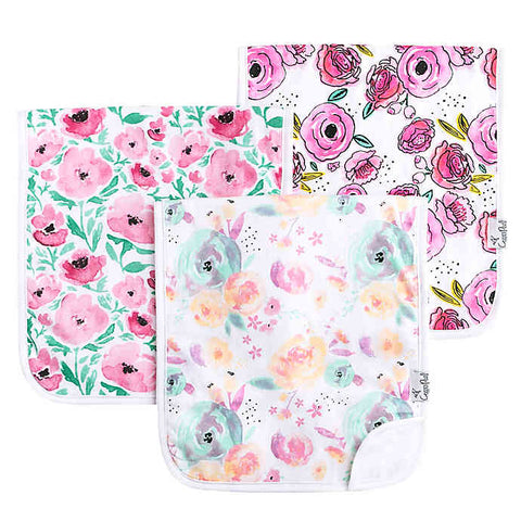 Burp Cloth Set, Bloom