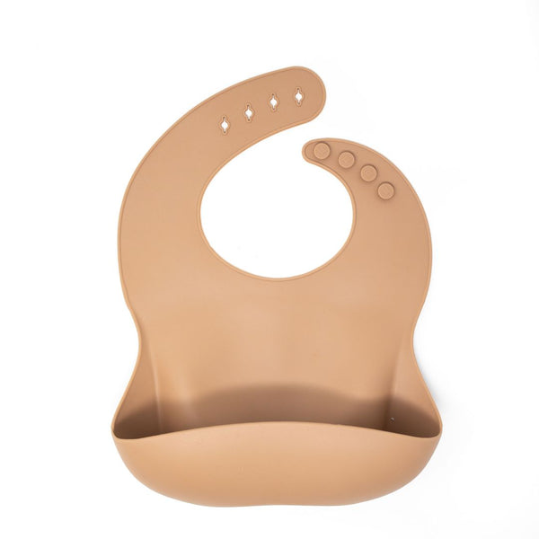 Silicone Bib, Camel - W