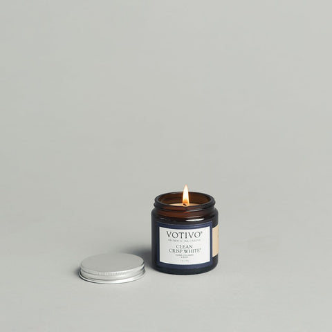 2.8 oz Aromatic Jar Candle - Clean Crisp White
