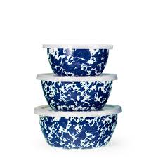 Golden Rabbit Cobalt Swirl Nesting Bowls