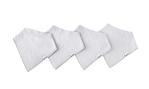 Bandana Bib Set, Grey Basics