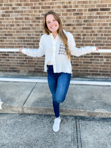 Dani Tweed Pocket Shirt