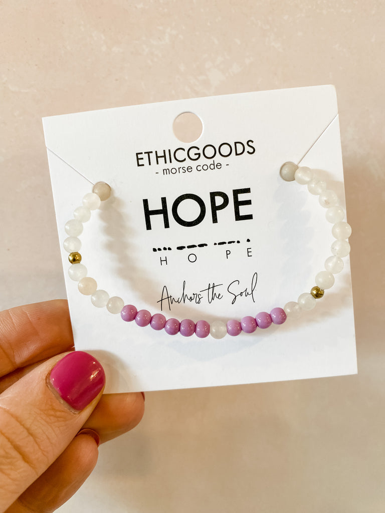 Hope Morse Code Bracelet