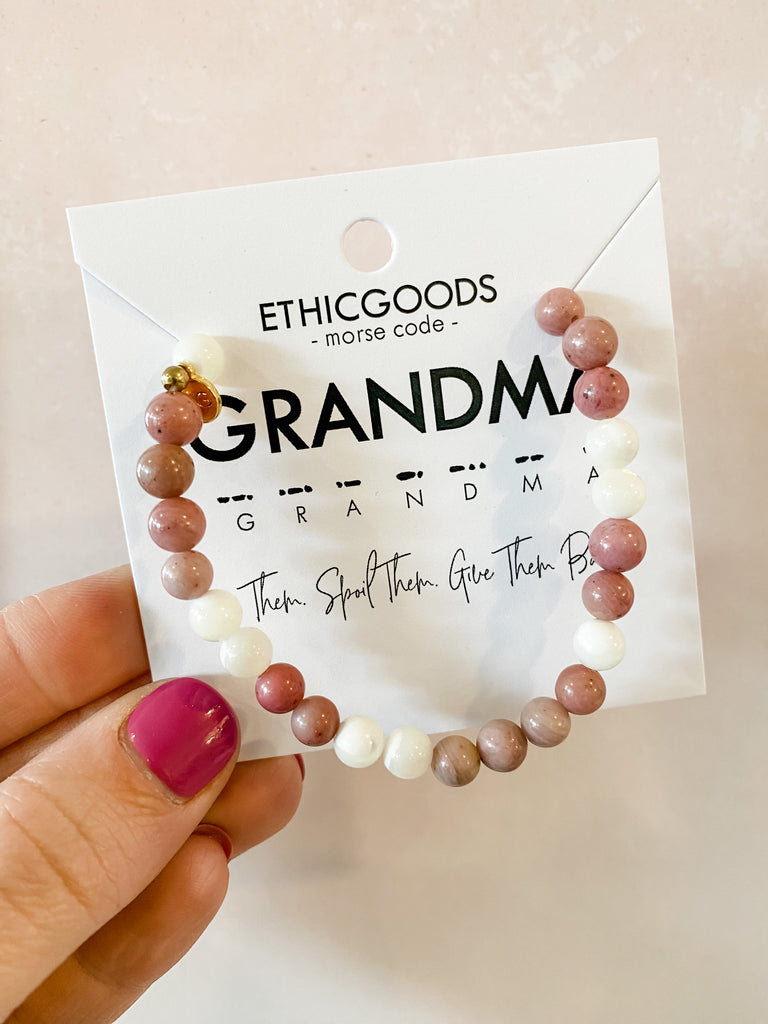Grandma Morse Code Bracelet