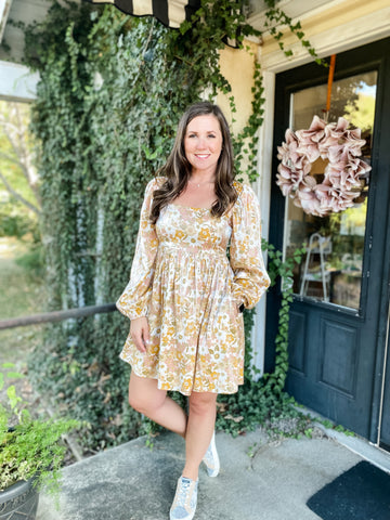 Shiny Flower Fields Dress
