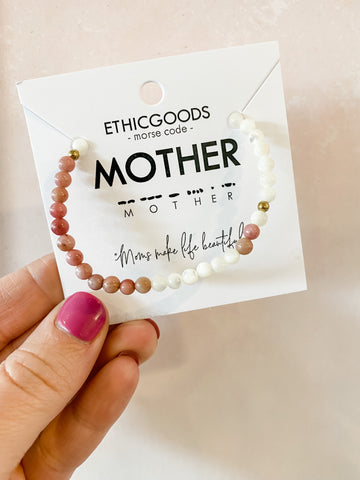 Mother Morse Code Bracelet