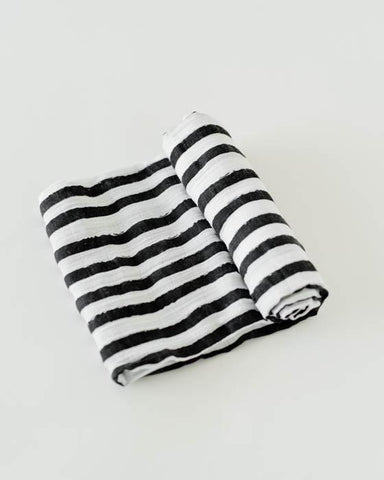 Ink Stripe Swaddle