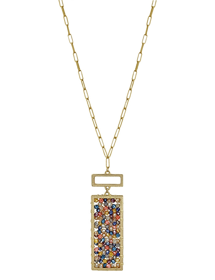 Multi Colored Crystal Necklace