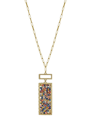 Multi Colored Crystal Necklace